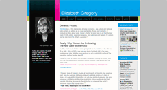 Desktop Screenshot of elizabethgregory.net